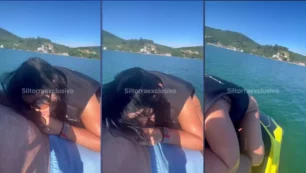 vídeo da Sil Torra bem pertinho, curtindo uma brisa no jet ski