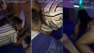 Dois caras trocando as gatas na hora do sexo na zoeira