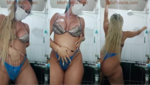 Vídeo de novinha se jogando na posição de cabeça para baixo, dando uma bela exibida!