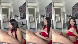 Natal Bia Bittencourt se aproveitando ao máximo e se divertindo na cama