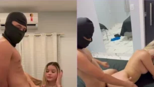 Desse jeito arrasador, Aline Gomes se entregando de ladinho, gemendo gostoso no prazer