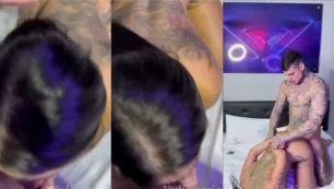 Juliana Alves, a morena cheia de marra, se jogando gostoso no novato todo tatuado