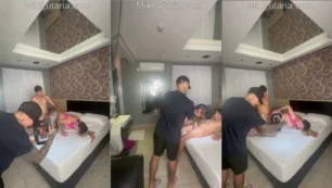 Andressa Urach comendo osso com o Rastão!