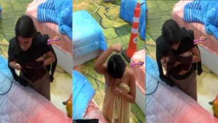 Flagrada se trocando de roupa pelada no BBB!