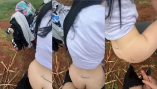 Marina Schw, a morena, tá ali se rebolando na moto com aquele jeito safado