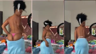 Crespa Torres, uma linda negra com um bundão, arrasando no vídeo do OnlyFans
