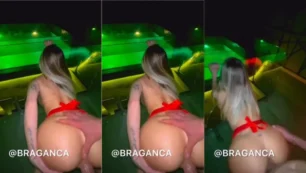 Pornô do MC Bragança, com a novinha de quatro e o bundão lá em cima