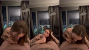 Rolou um vídeo da Sarah Mariee se divertindo com um pau bem gostoso!